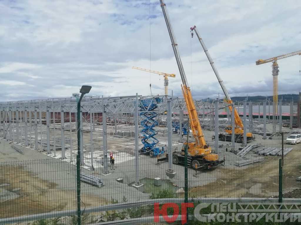 Монтаж склада красок 10 тыс м2 на заводе "Звезда" в г Большой Камень в Приморье